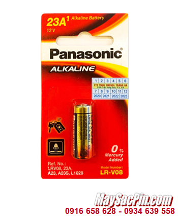 Panasonic A23, Pin 12v Alkaline Panasonic A23- Pin Remote cửa _Giá/ vỉ 1viên